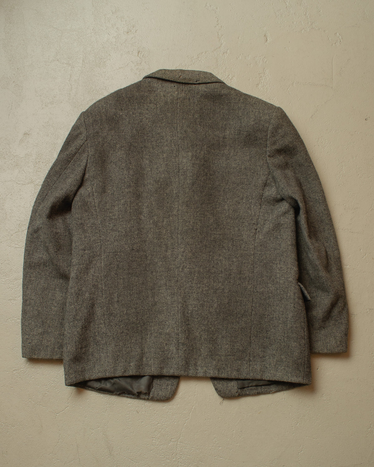 1940s German "Kardaus" distressed Wool Suit Jacket grey - M/L