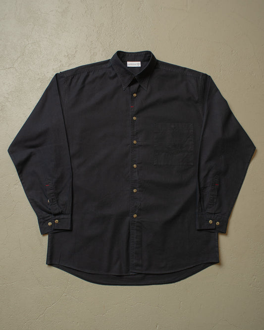 1990s unworn Adidas Outdoor Shirt black - XL