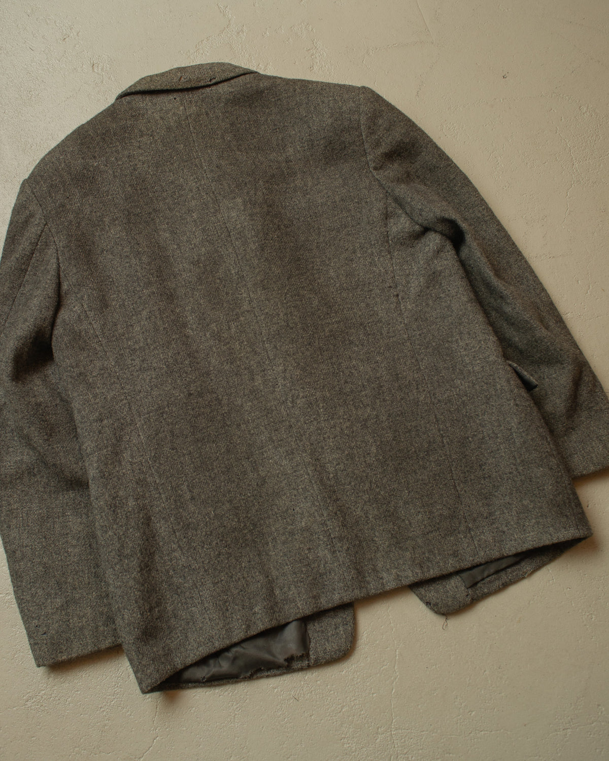 1940s German "Kardaus" distressed Wool Suit Jacket grey - M/L