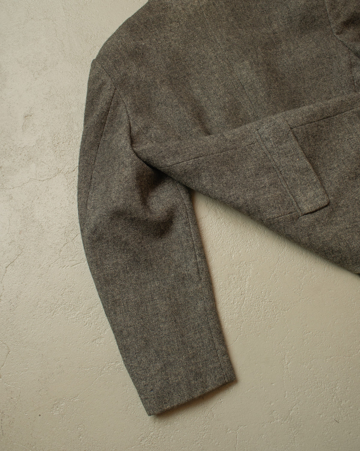 1940s German "Kardaus" distressed Wool Suit Jacket grey - M/L