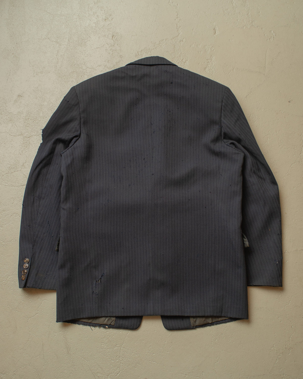 1940s/50s German "MKW" distressed Suit Jacket blue - L