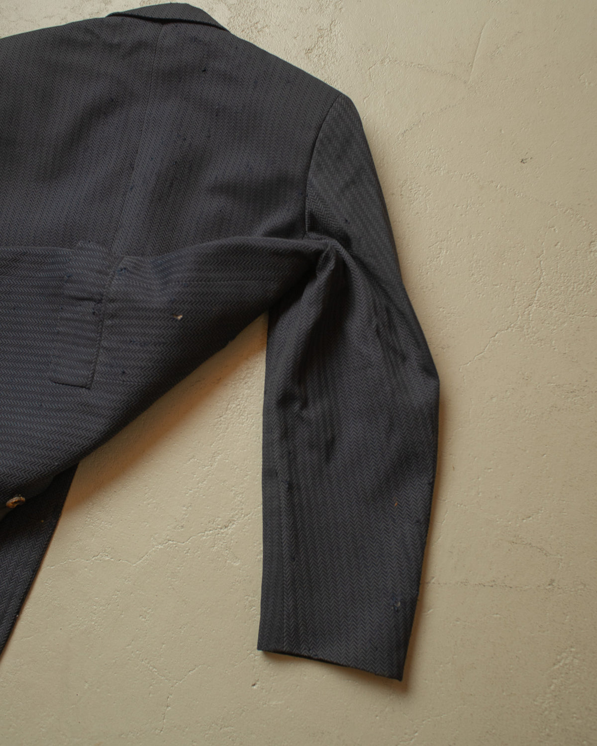1940s/50s German "MKW" distressed Suit Jacket blue - L