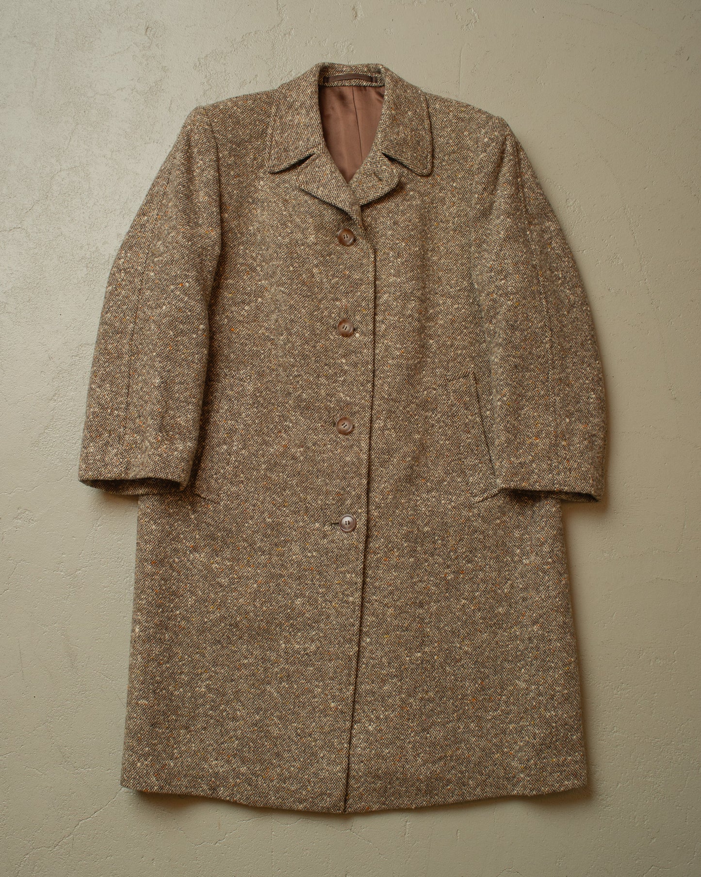 1950s Balmacaan Wool Coat grey - S/M
