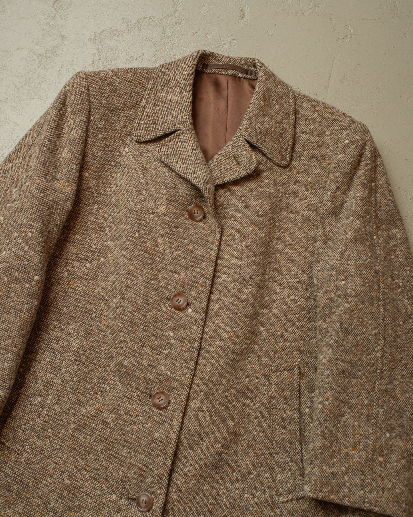 1950s Balmacaan Wool Coat grey - S/M