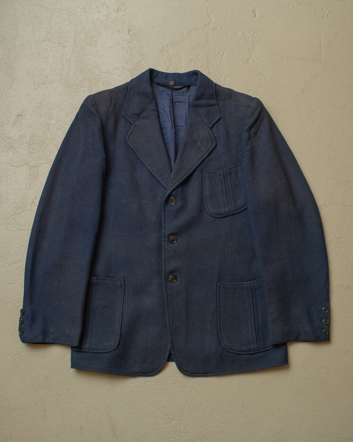 1940s German Wool Sports Jacket blue - S