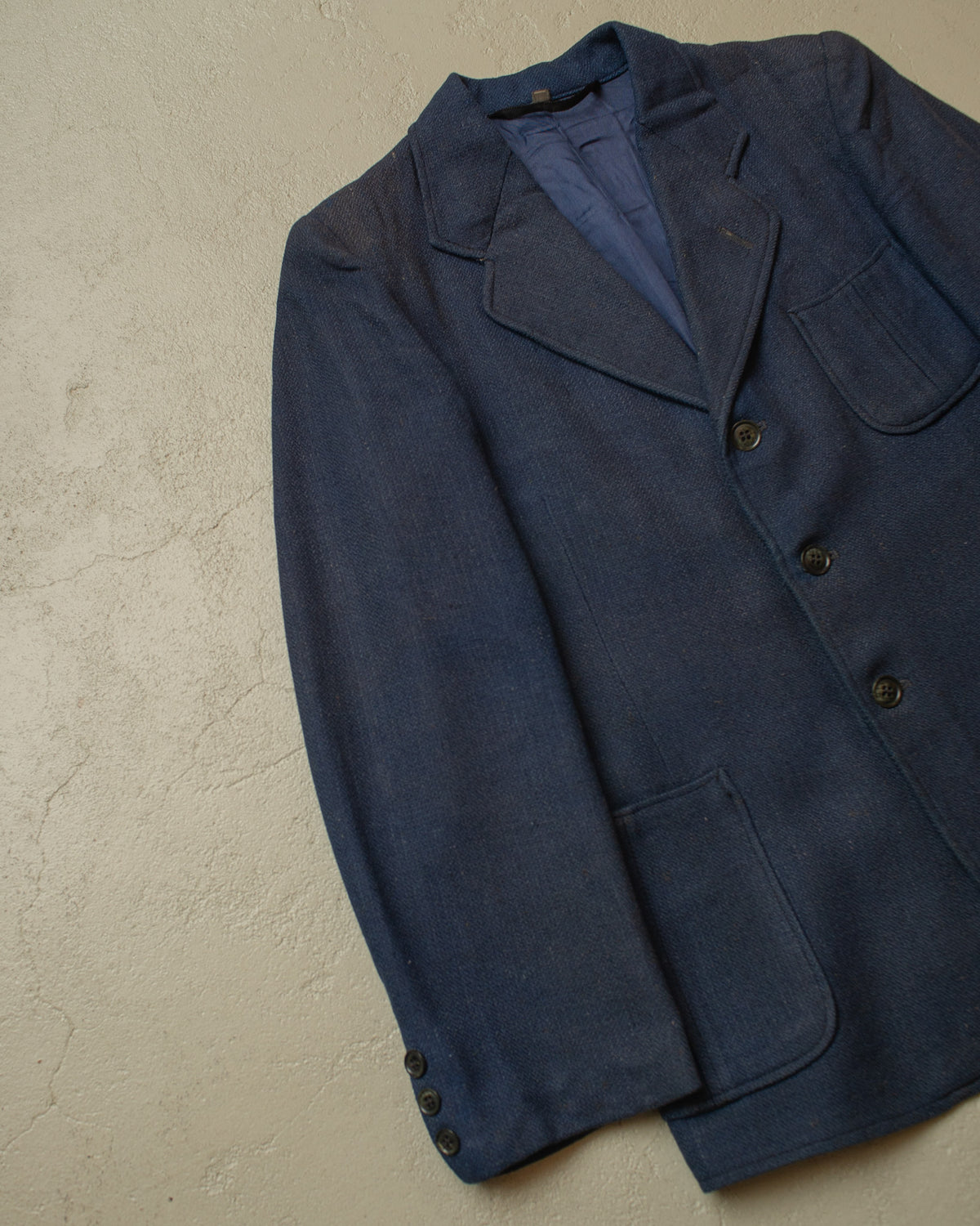 1940s German Wool Sports Jacket blue - S