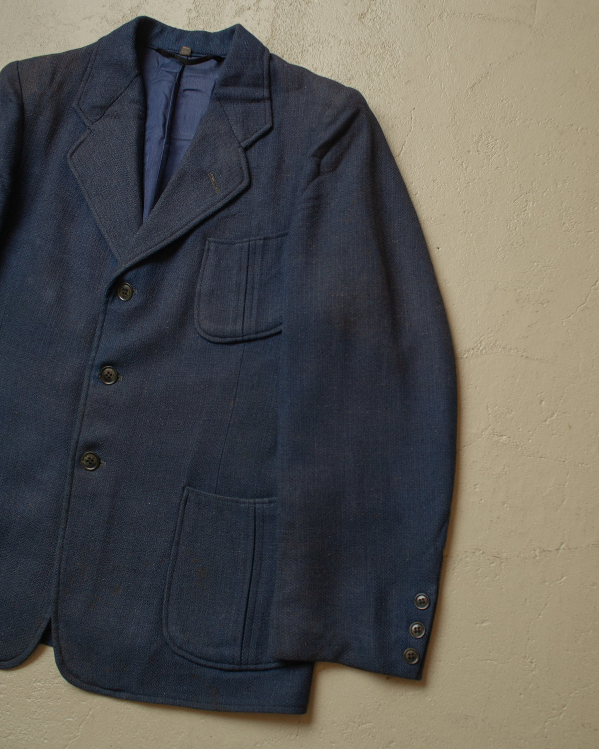 1940s German Wool Sports Jacket blue - S