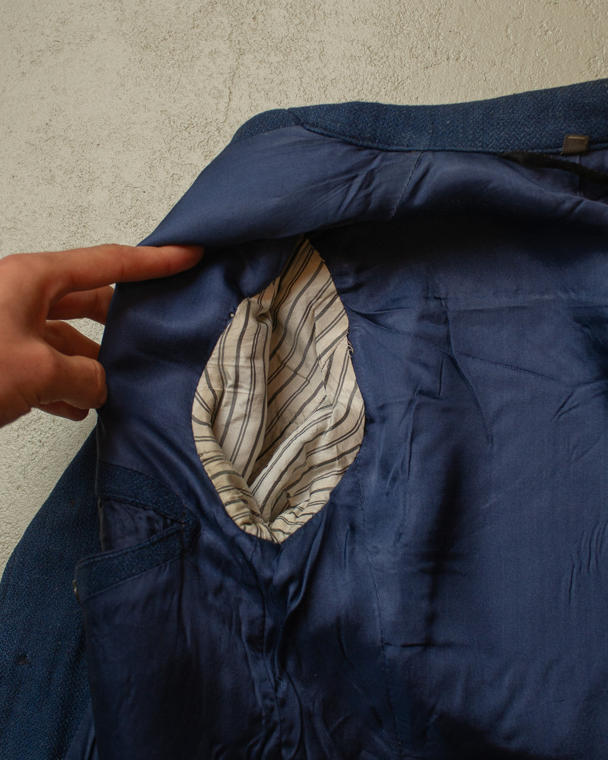 1940s German Wool Sports Jacket blue - S