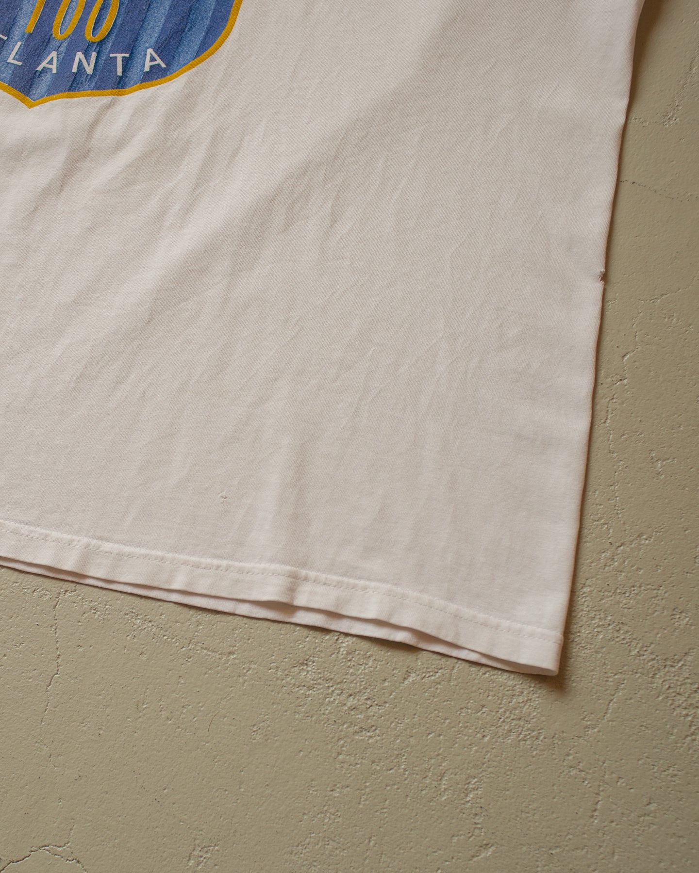 1996 distressed Champion Atlanta Olympics T-shirt white - XXL