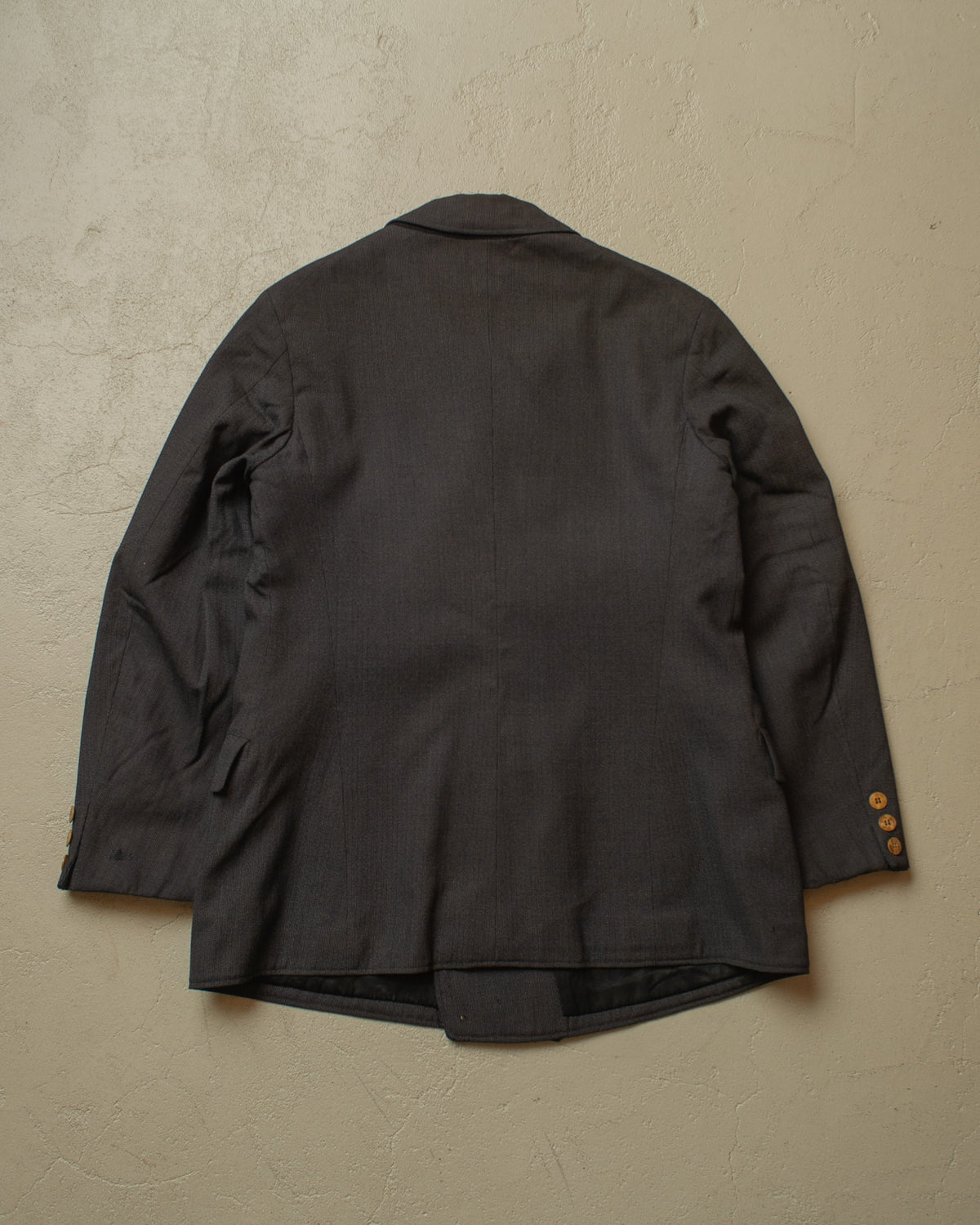 1920s/30s German Double Breasted Suit Jacket + Vest grey - S/M