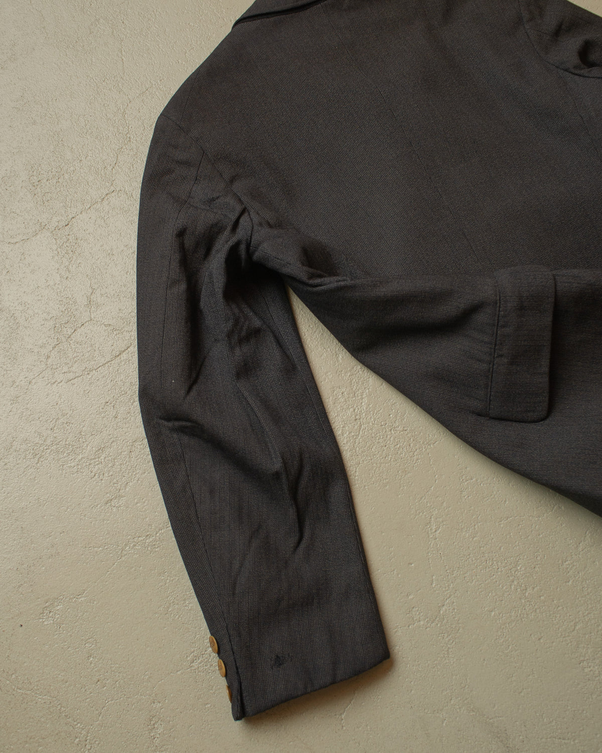 1920s/30s German Double Breasted Suit Jacket + Vest grey - S/M
