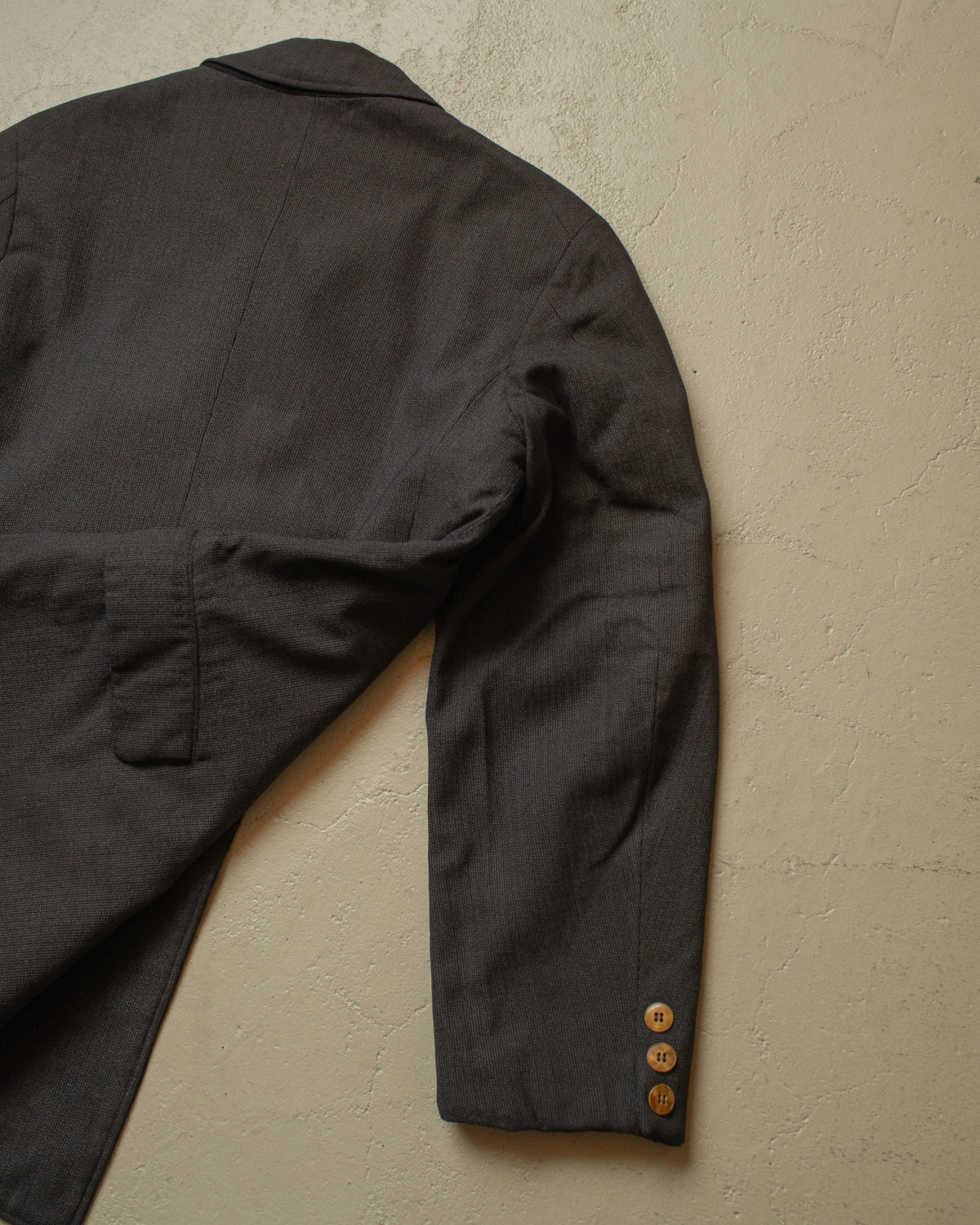 1920s/30s German Double Breasted Suit Jacket + Vest grey - S/M