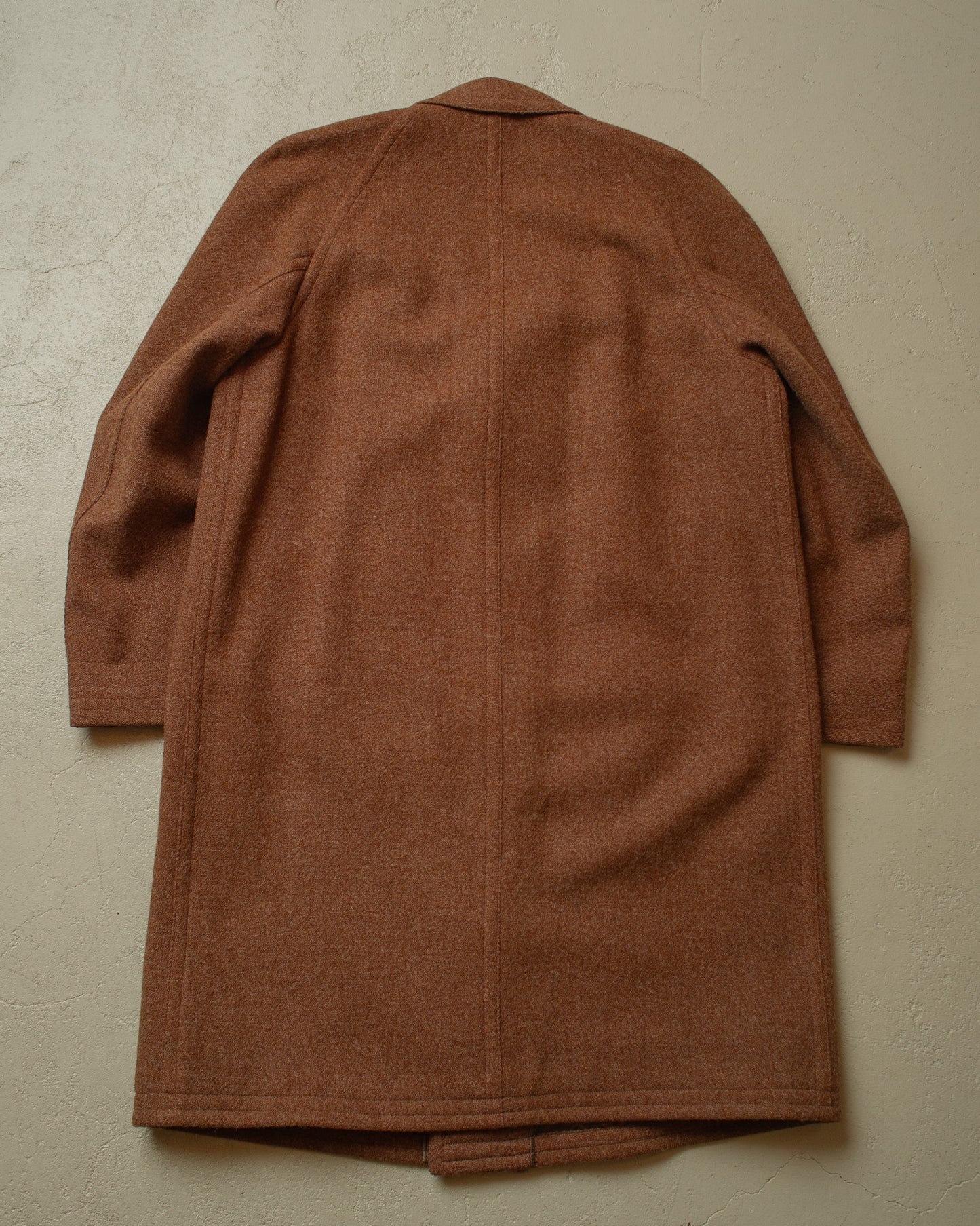 1950s Otto Werner Raglan Wool Overcoat brown - M/L