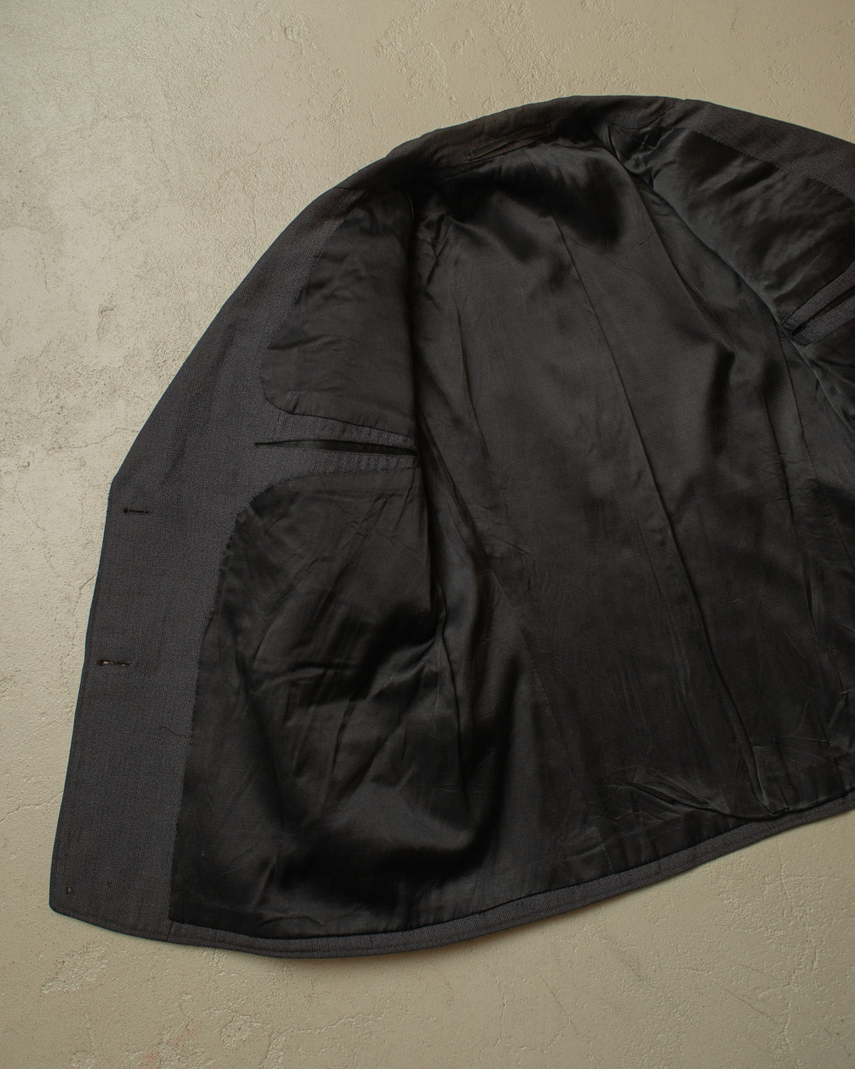 1920s/30s German Double Breasted Suit Jacket + Vest grey - S/M