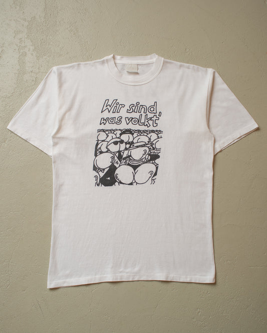 1991 Abi "Wir sind was volkt" T-shirt white - L