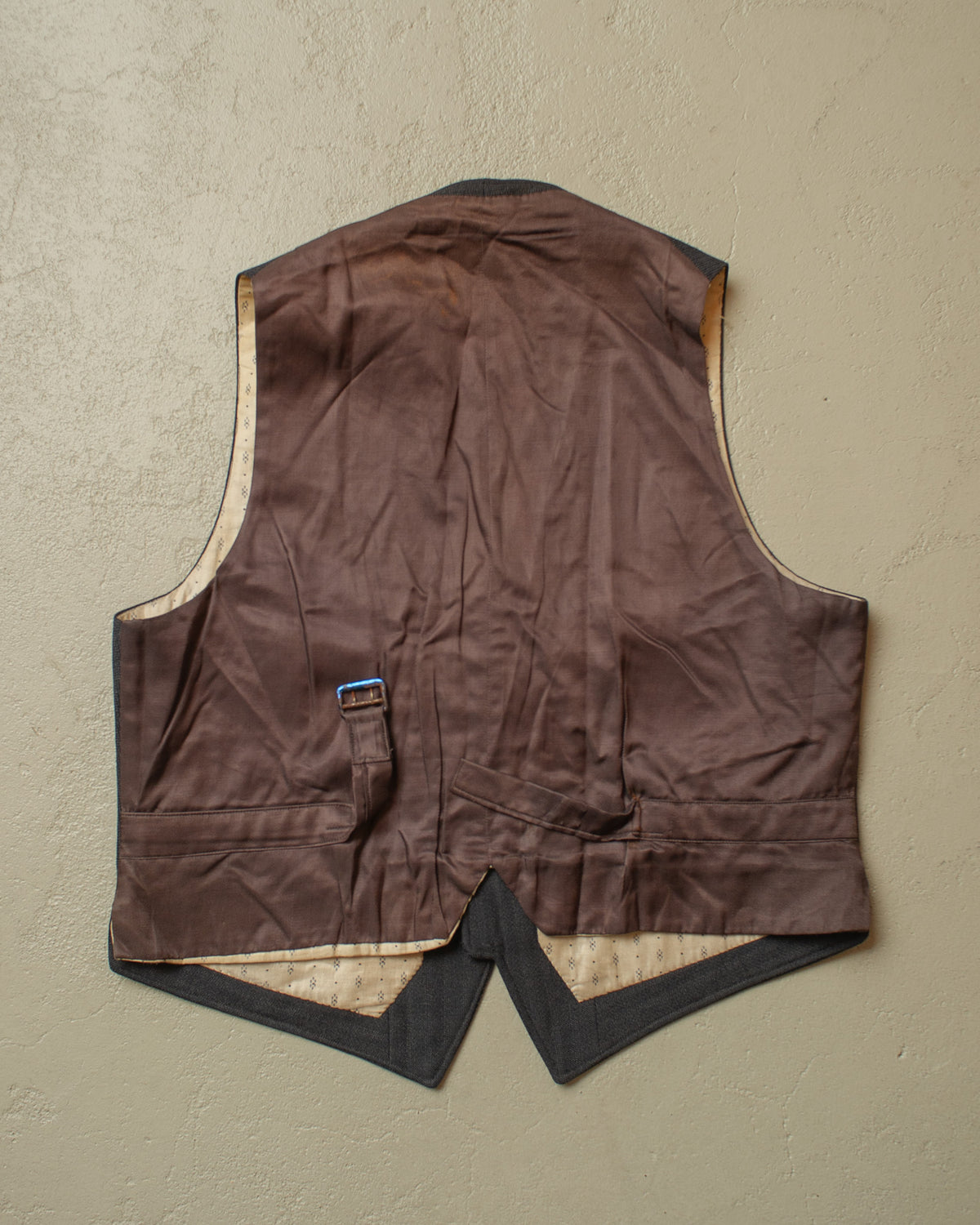 1920s/30s German Double Breasted Suit Jacket + Vest grey - S/M