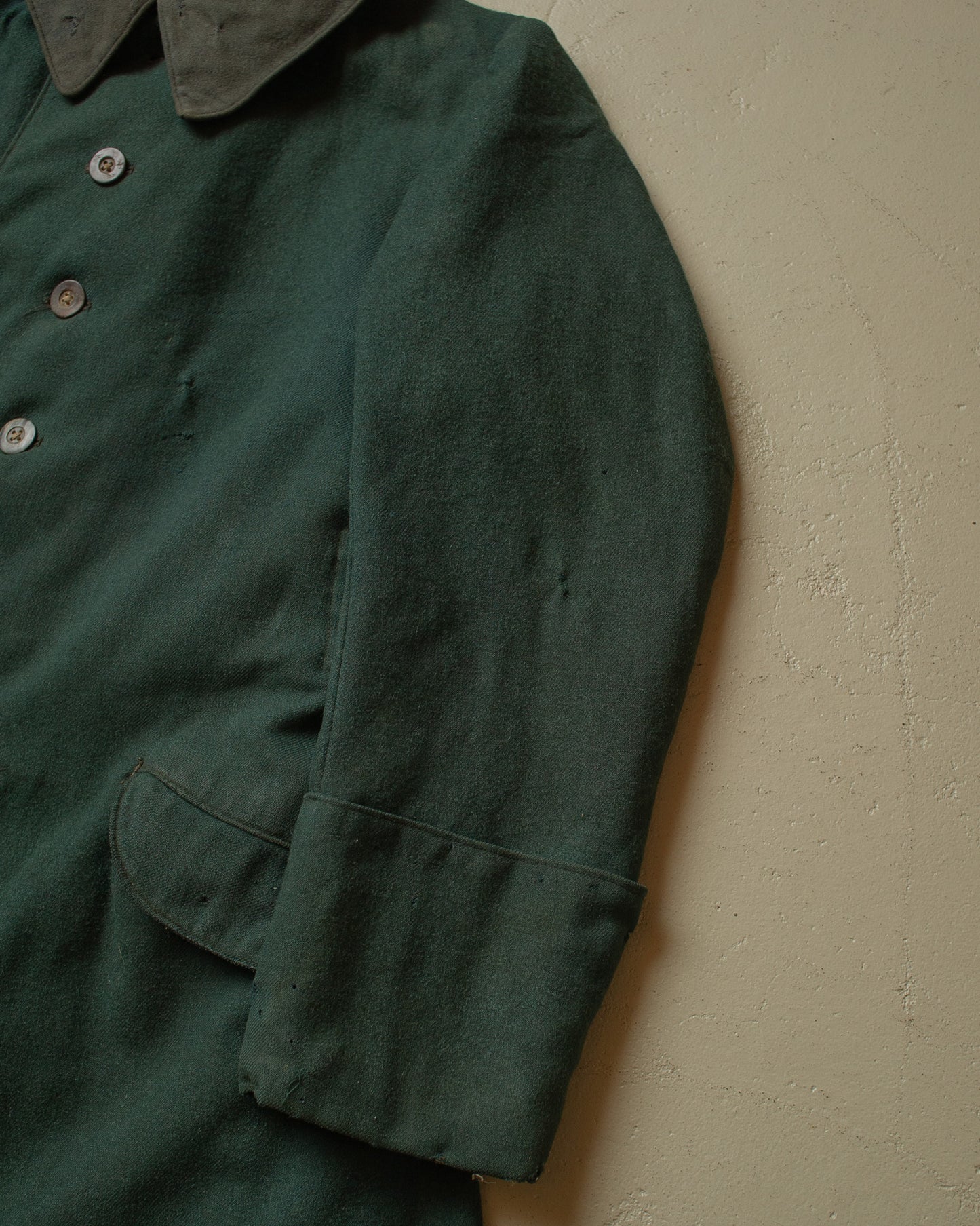 1910s German WW1 mod. M15 Wool Great Coat green - M(check measurements)