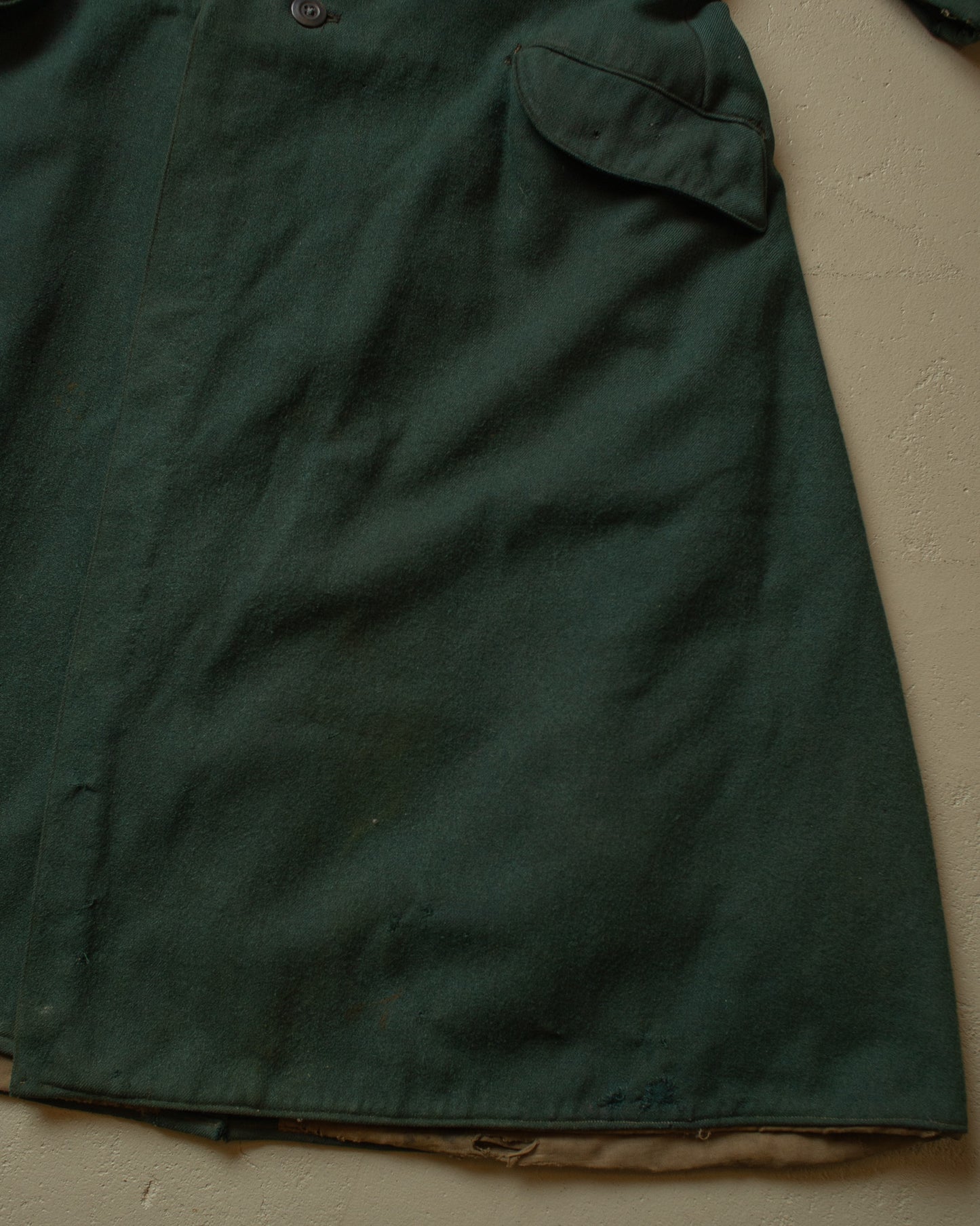 1910s German WW1 mod. M15 Wool Great Coat green - M(check measurements)