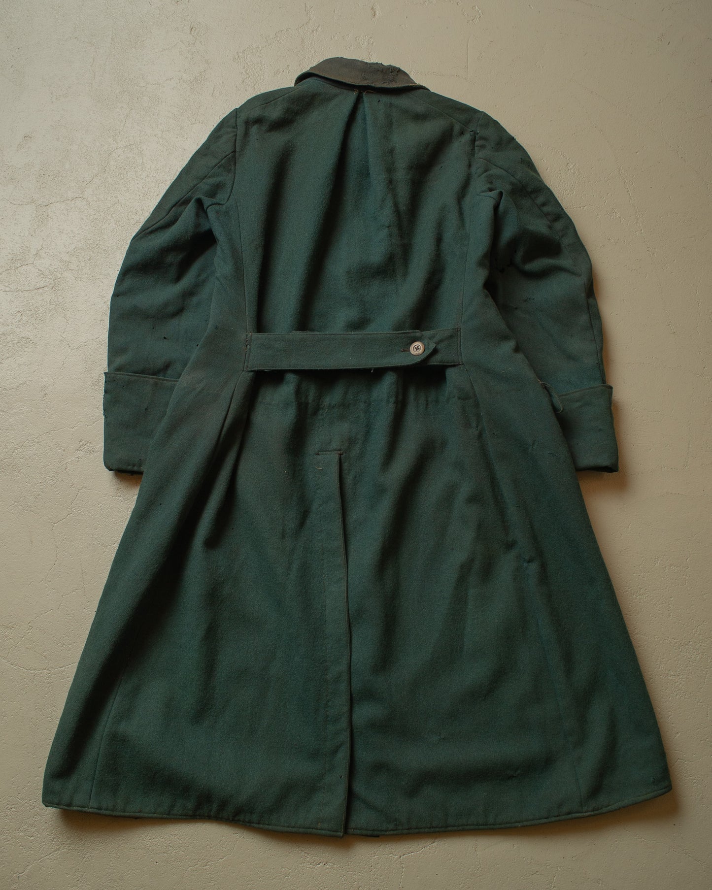 1910s German WW1 mod. M15 Wool Great Coat green - M(check measurements)