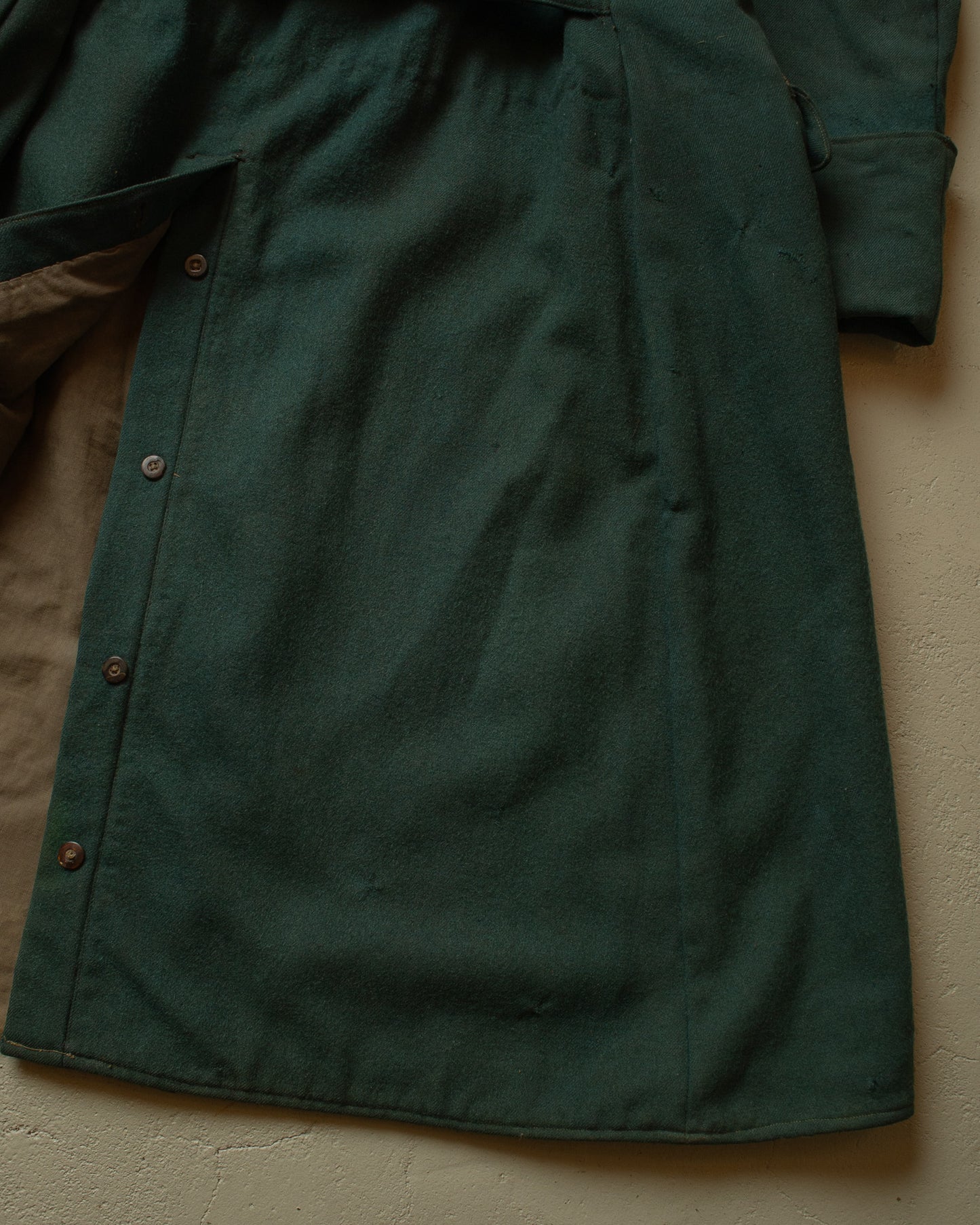 1910s German WW1 mod. M15 Wool Great Coat green - M(check measurements)