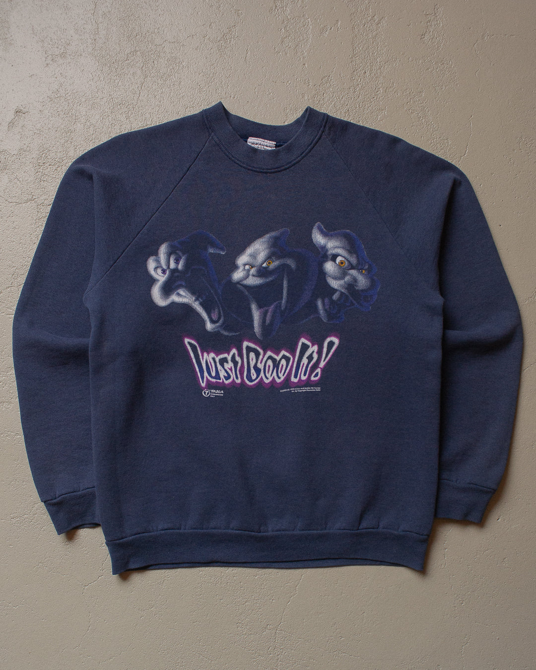 1995 "Just Boo it" Casper Movie Print Sweatshirt blue - S/M