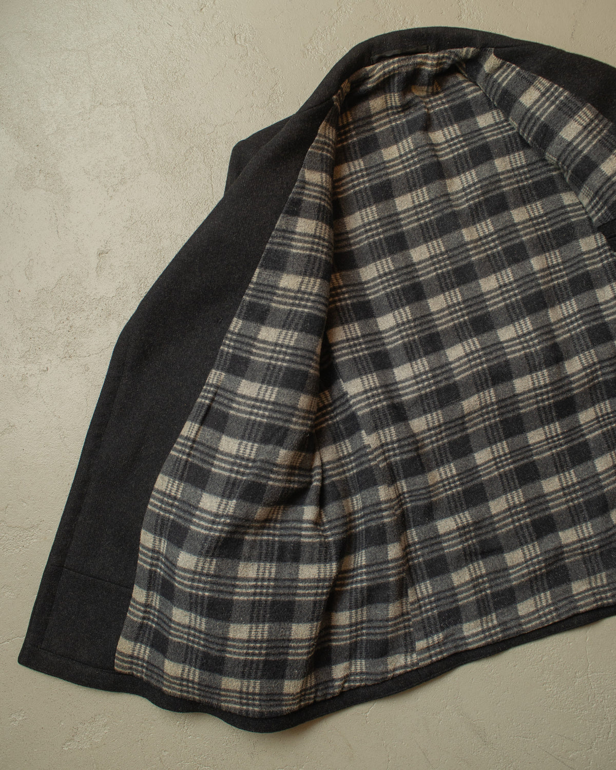 1930s/40s German Double Breasted Wool Short Coat black - L