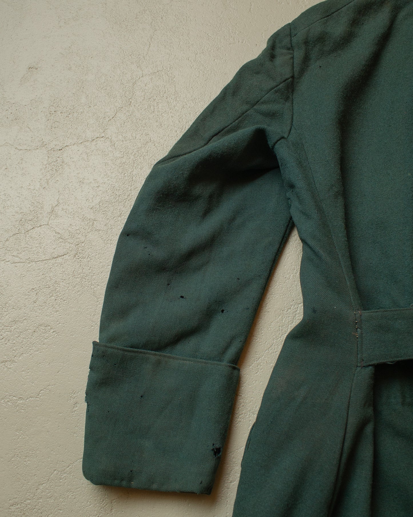 1910s German WW1 mod. M15 Wool Great Coat green - M(check measurements)