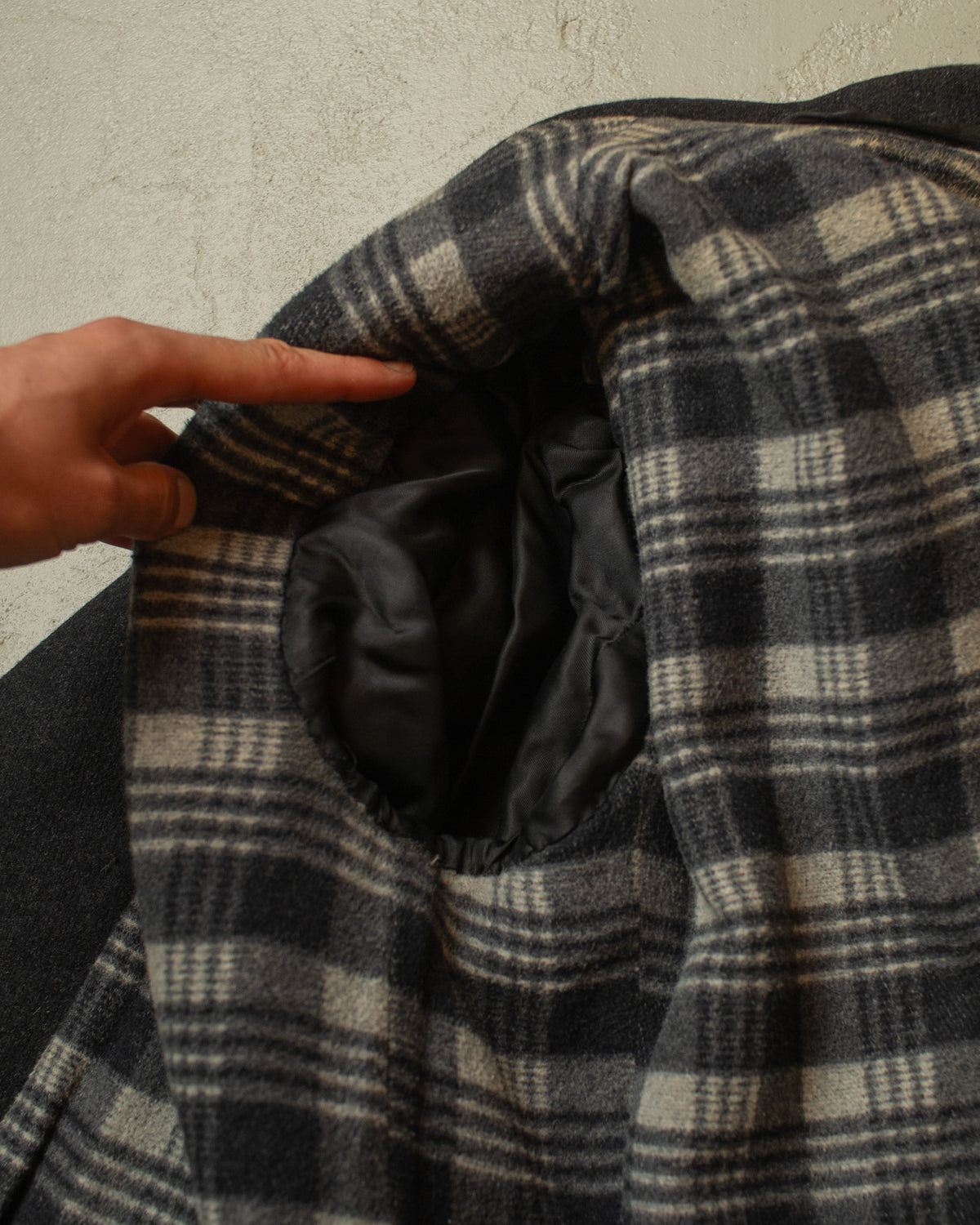 1930s/40s German Double Breasted Wool Short Coat black - L
