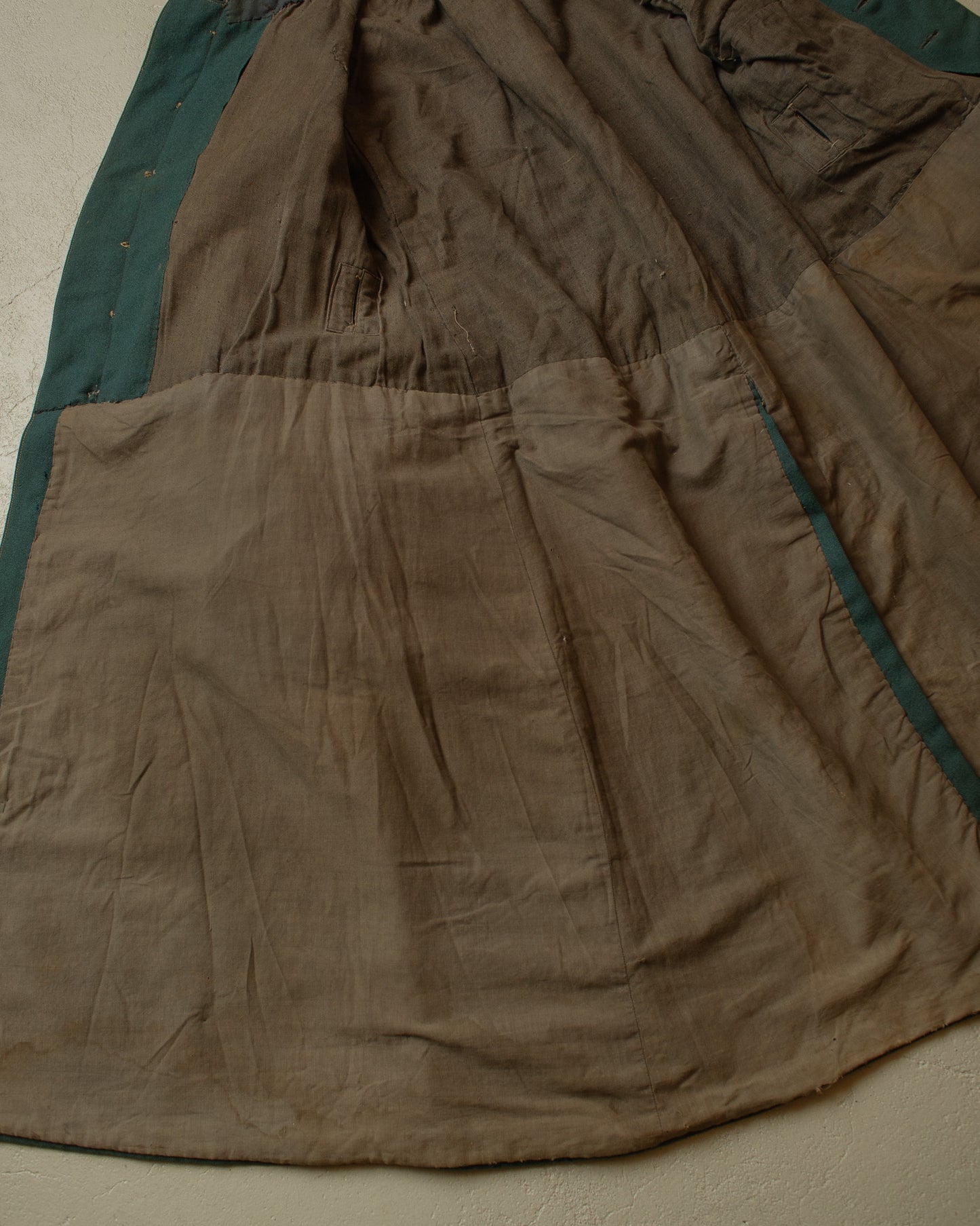 1910s German WW1 mod. M15 Wool Great Coat green - M(check measurements)