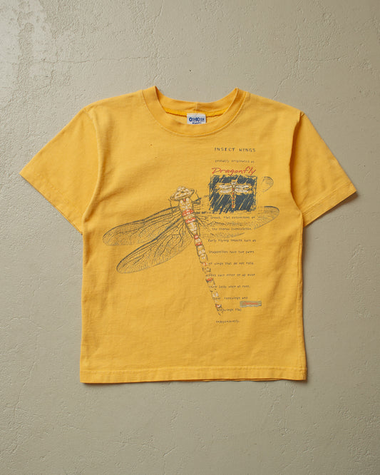 1990s Womens Osh Kosh Dragonfly Baby T-shirt yellow - XS