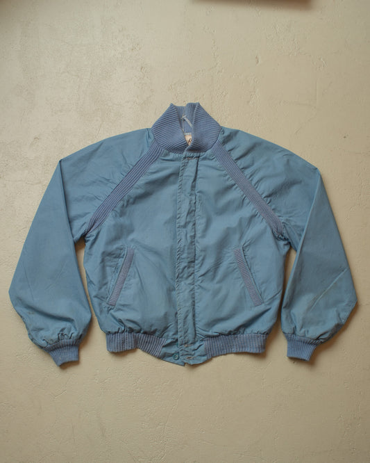 1960s/70s Fox Knapp light Bomber Jacket blue - M