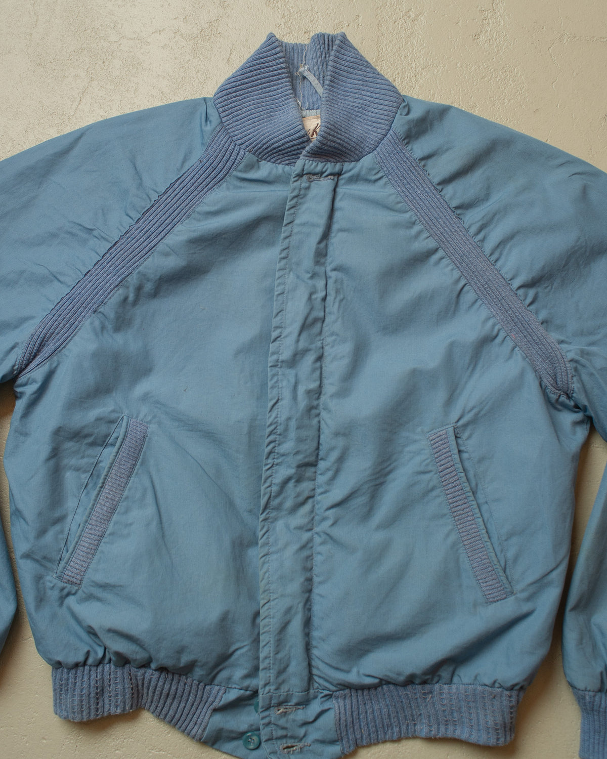 1960s/70s Fox Knapp light Bomber Jacket blue - M