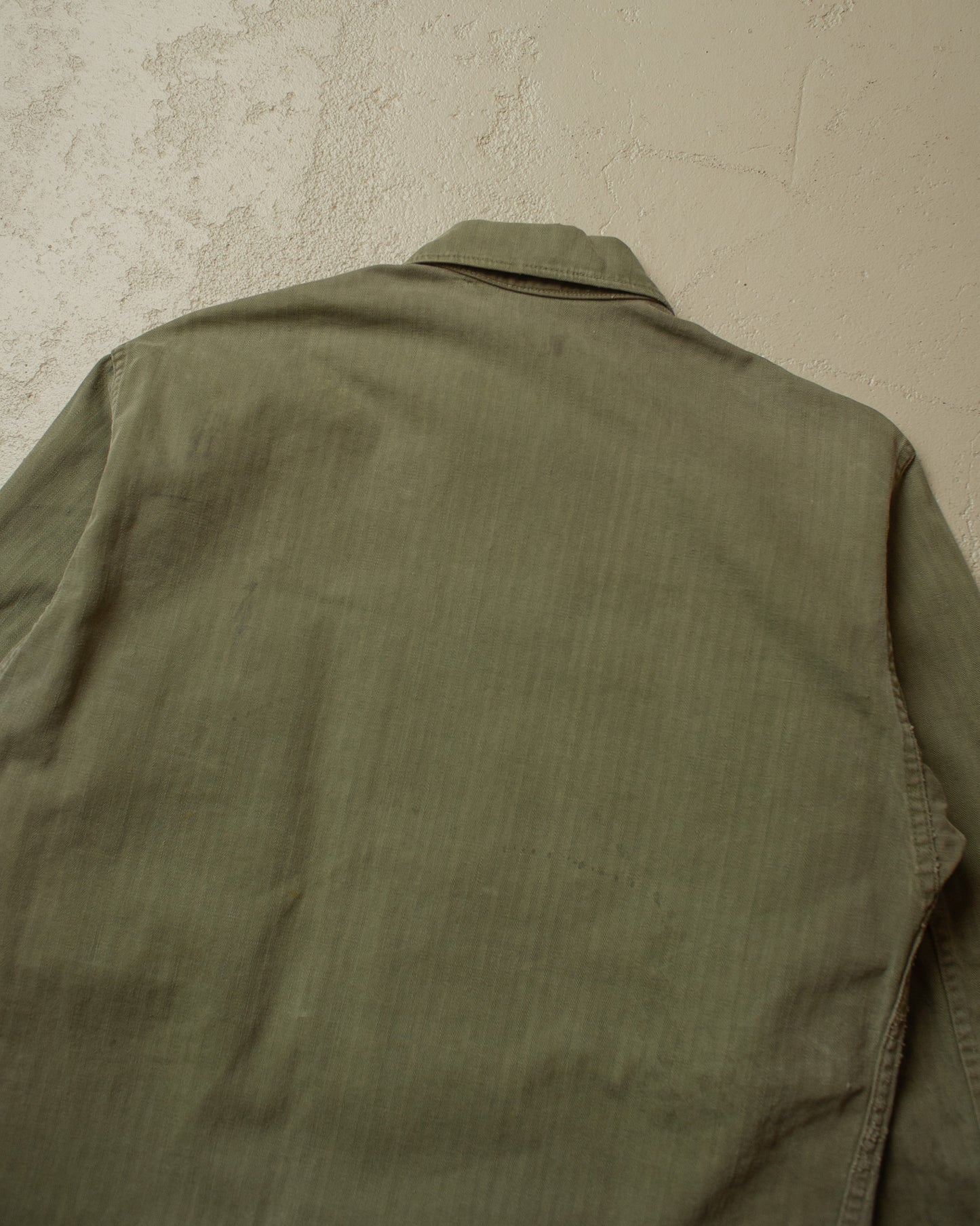 1940s WW2 US Army HBT Jacket khaki - S/M