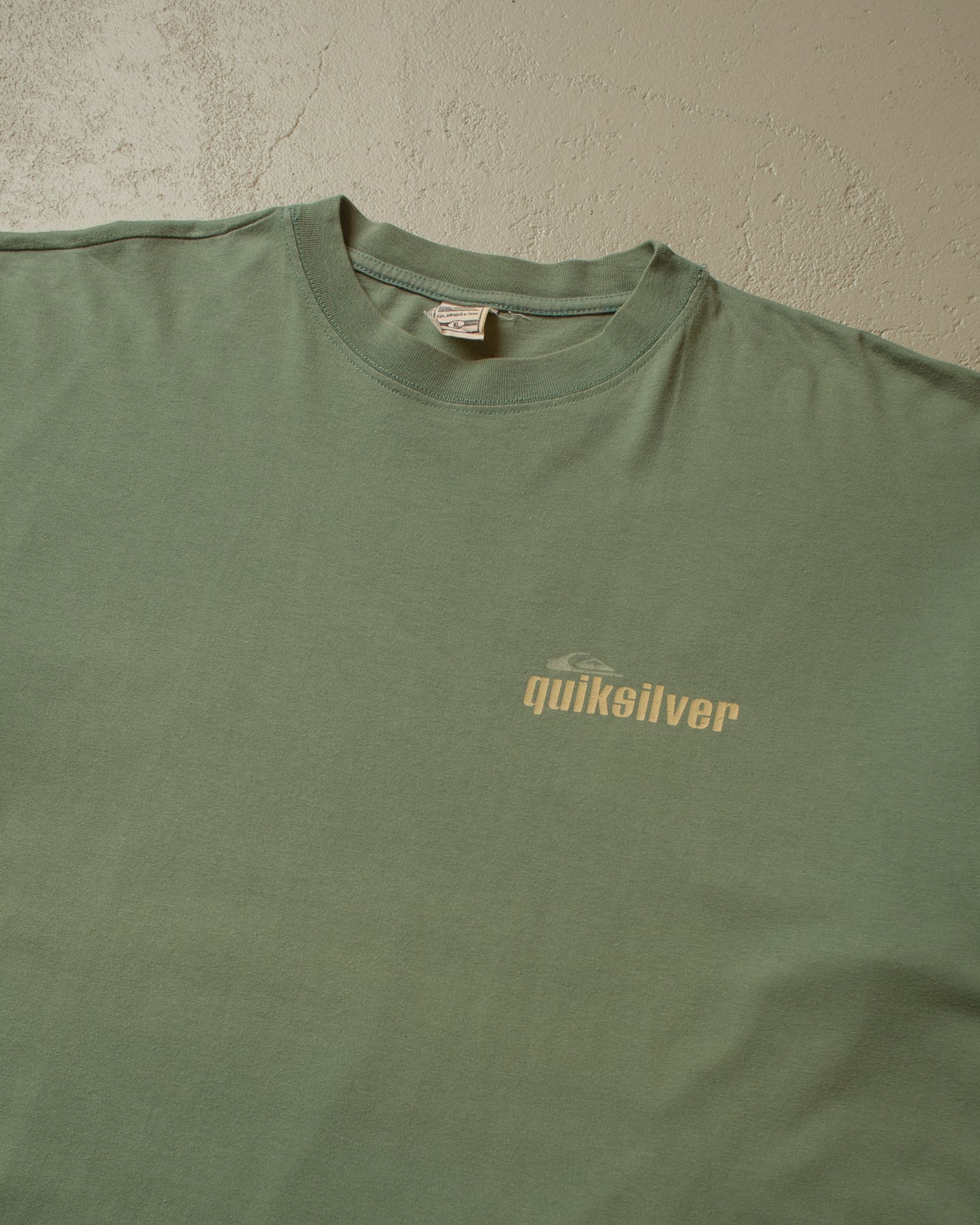 1990s Quiksilver Boxy T-shirt khaki - XXL