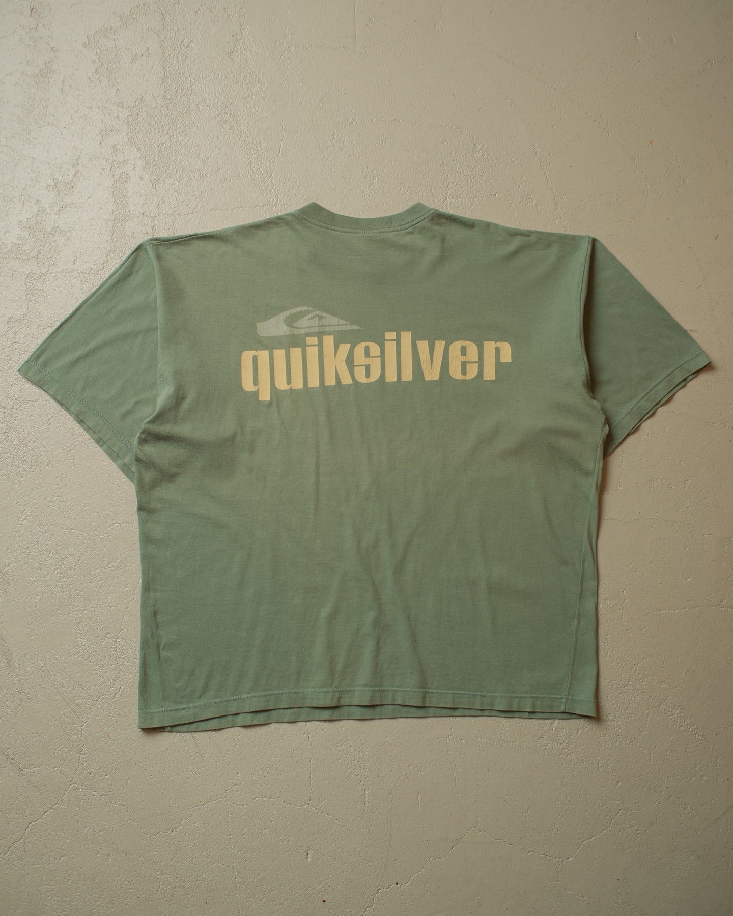 1990s Quiksilver Boxy T-shirt khaki - XXL