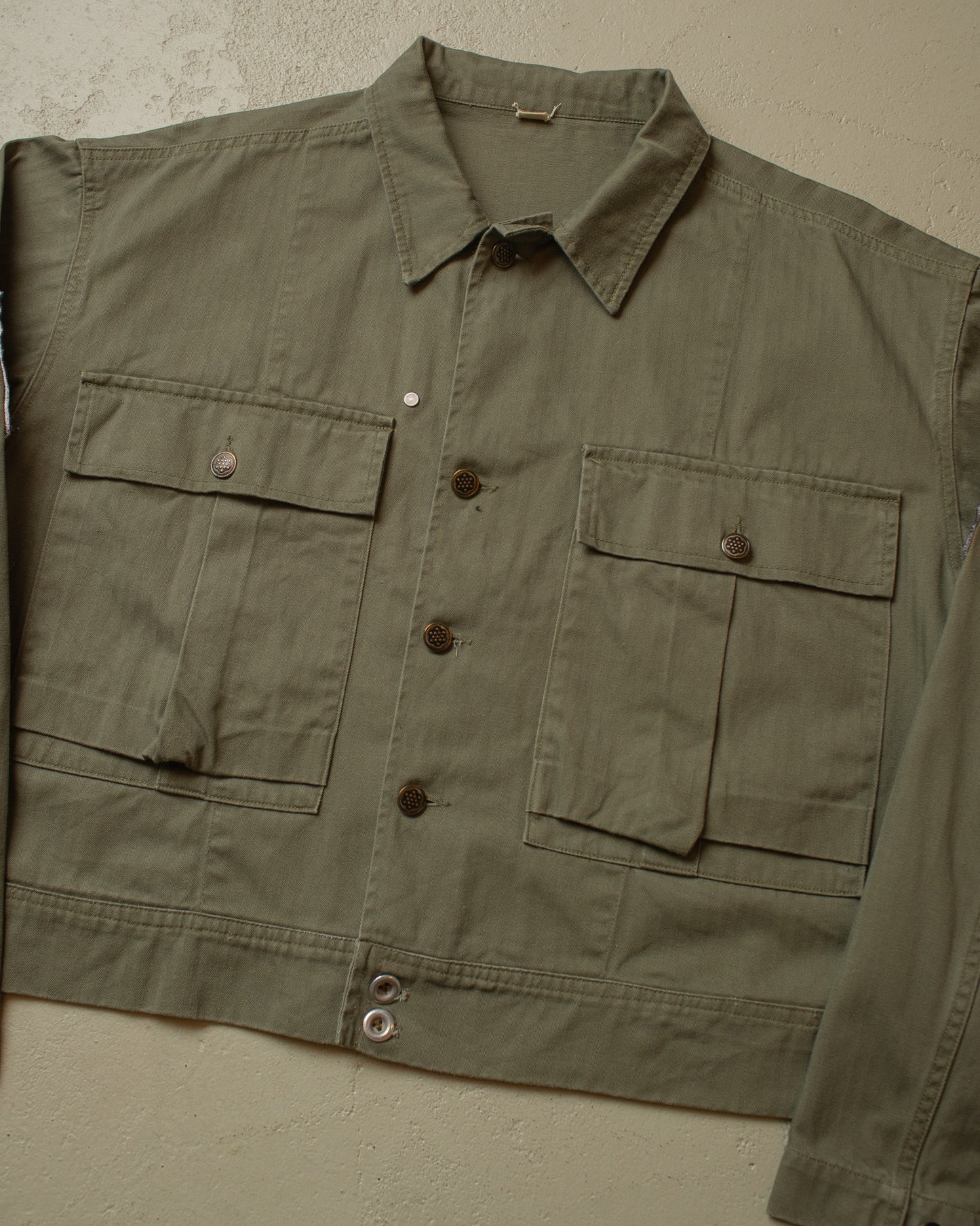 US Army Repro cropped HBT Jacket khaki - XL/XXL