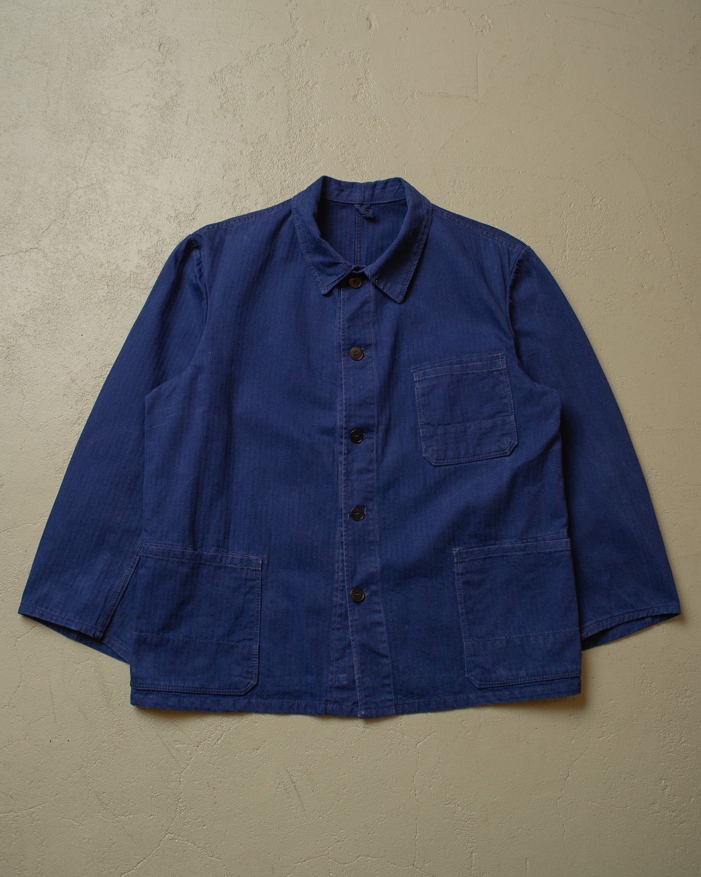 1950s/60s German Work Jacket navyblue -L/XL