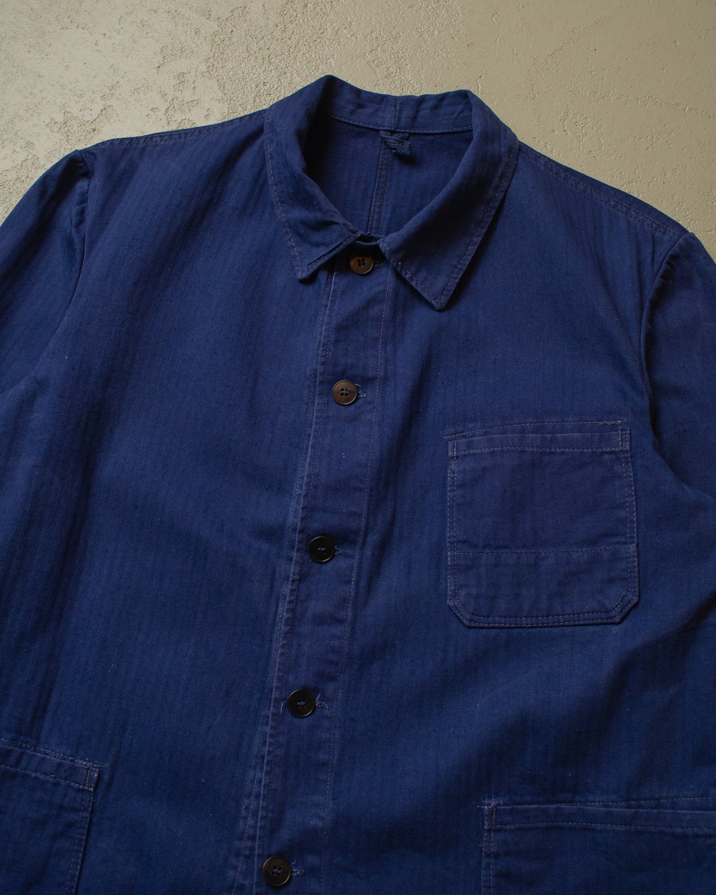 1950s/60s German Work Jacket navyblue -L/XL