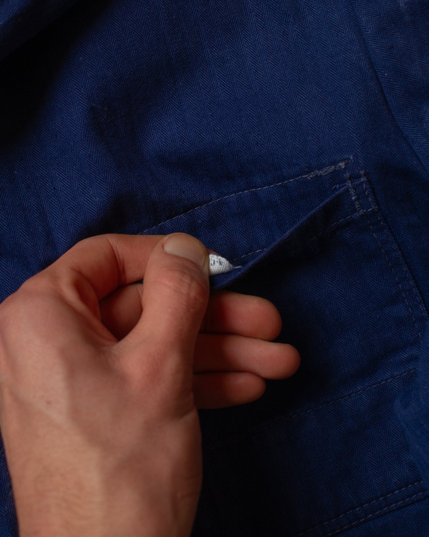 1950s/60s German Work Jacket navyblue -L/XL