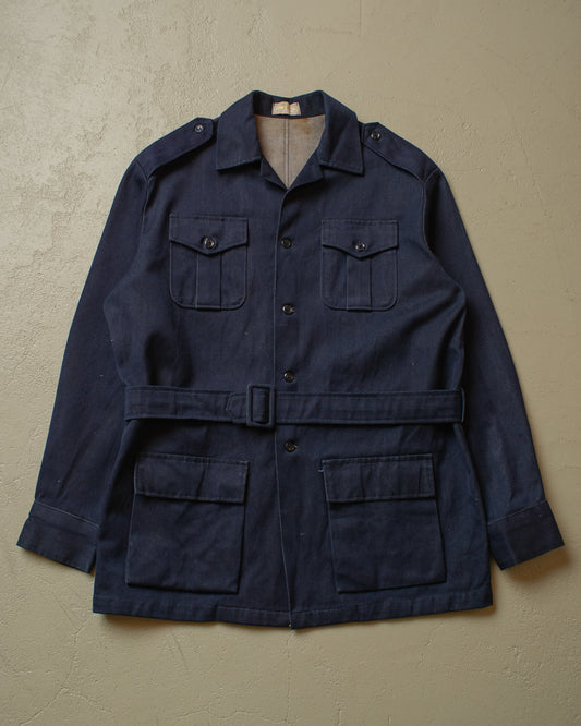 1970s Vashi´s Selvedge Denim Safari Jacket navyblue - L