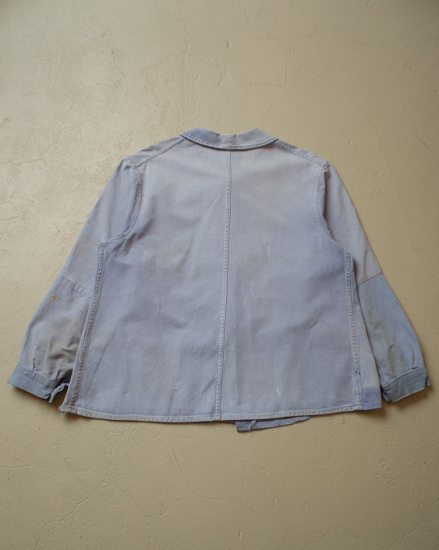 1950s repaired Mont St. Michel French Workwear Jacket blue - XL/XXL