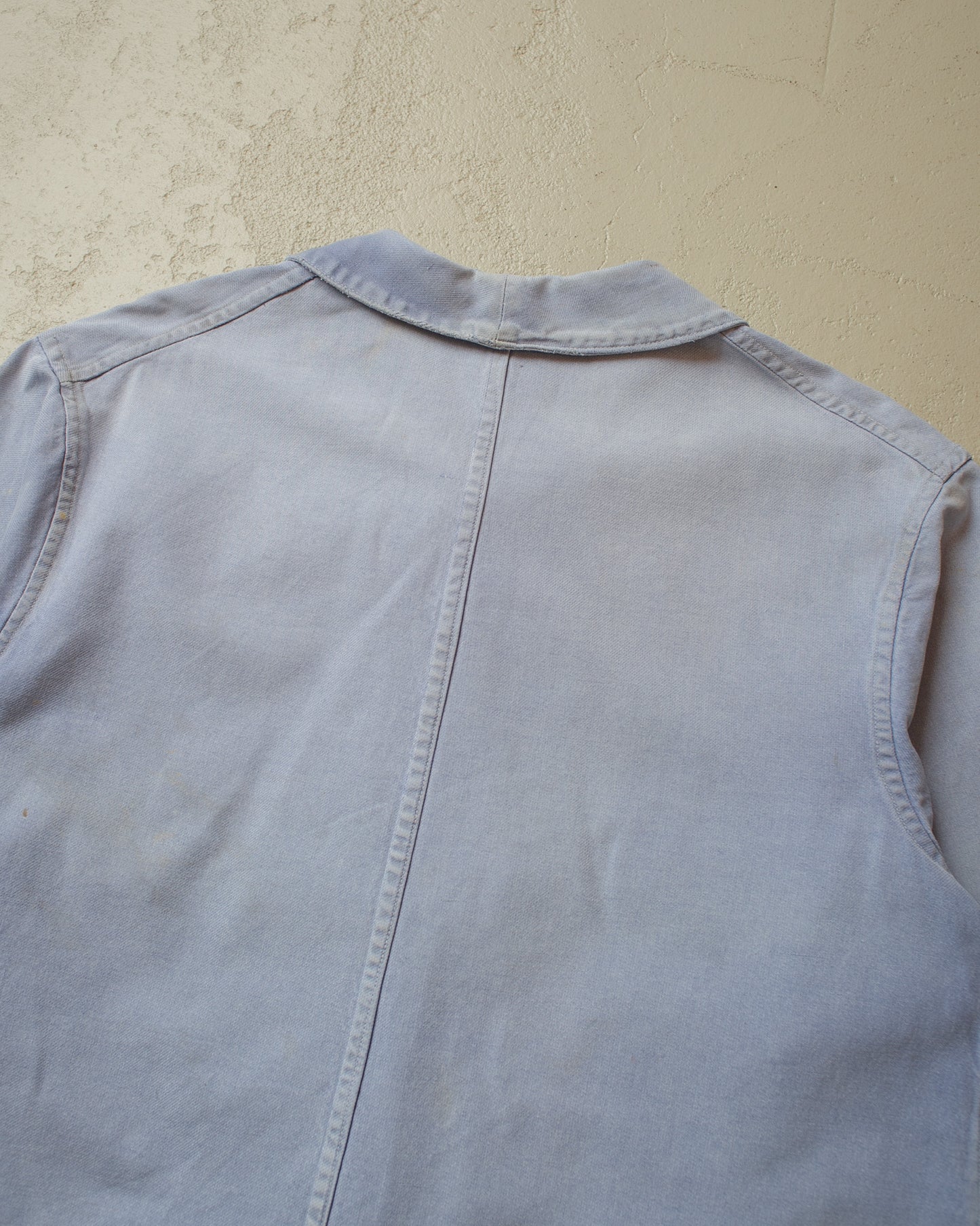 1950s repaired Mont St. Michel French Workwear Jacket blue - XL/XXL