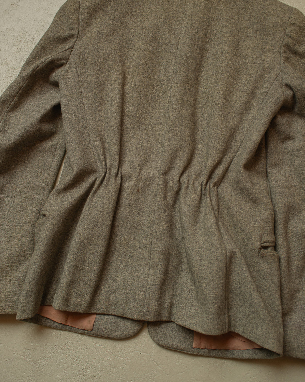 1940s German Womens Wool Sports Jacket grey - S
