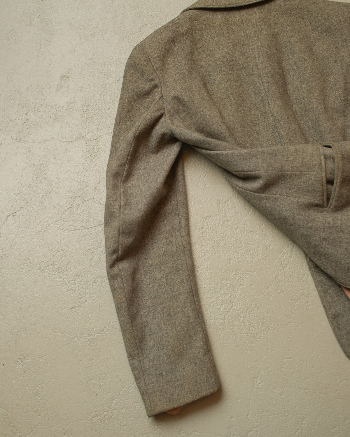 1940s German Womens Wool Sports Jacket grey - S