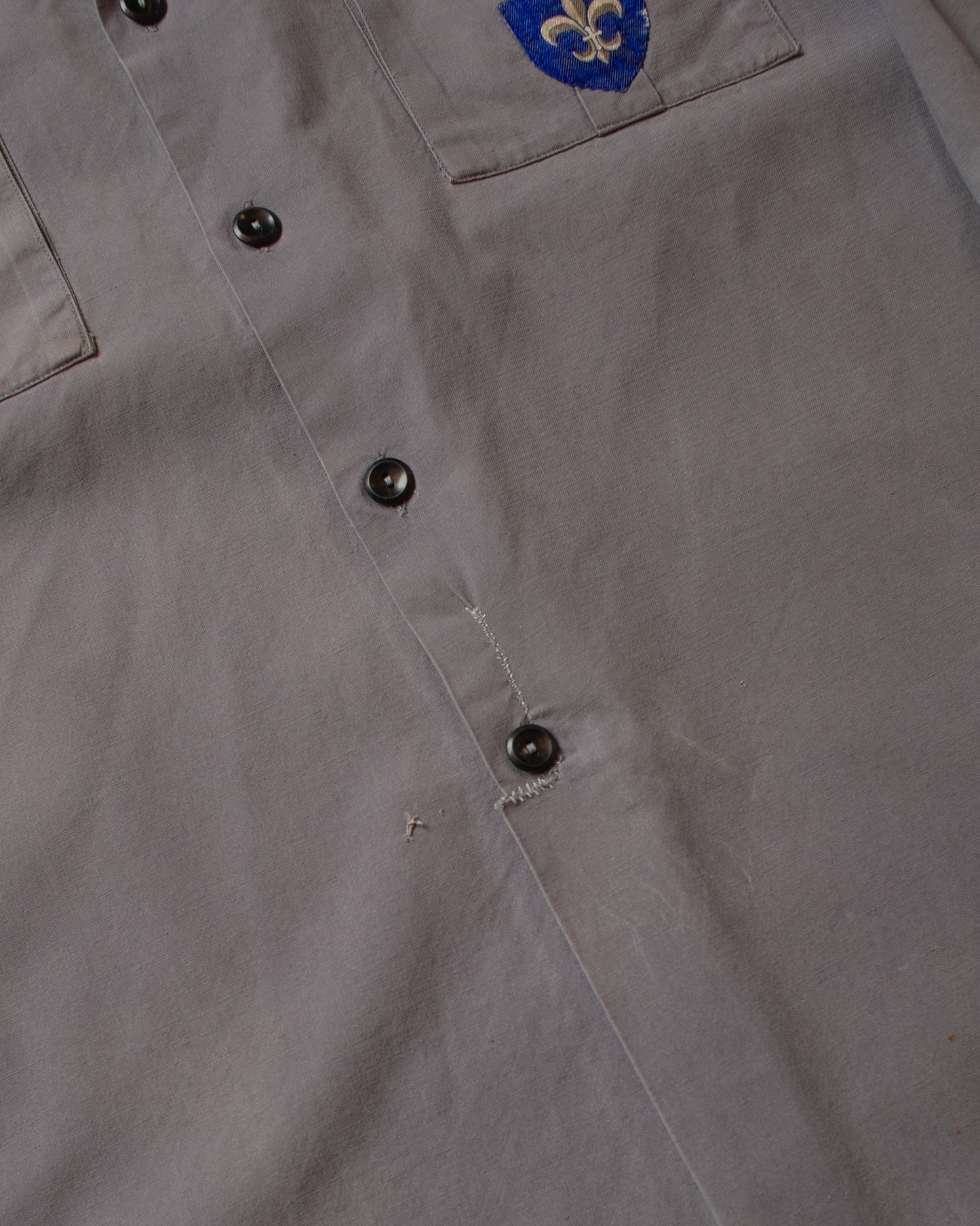 1950s/60s German Boyscouts Shirt grey - M