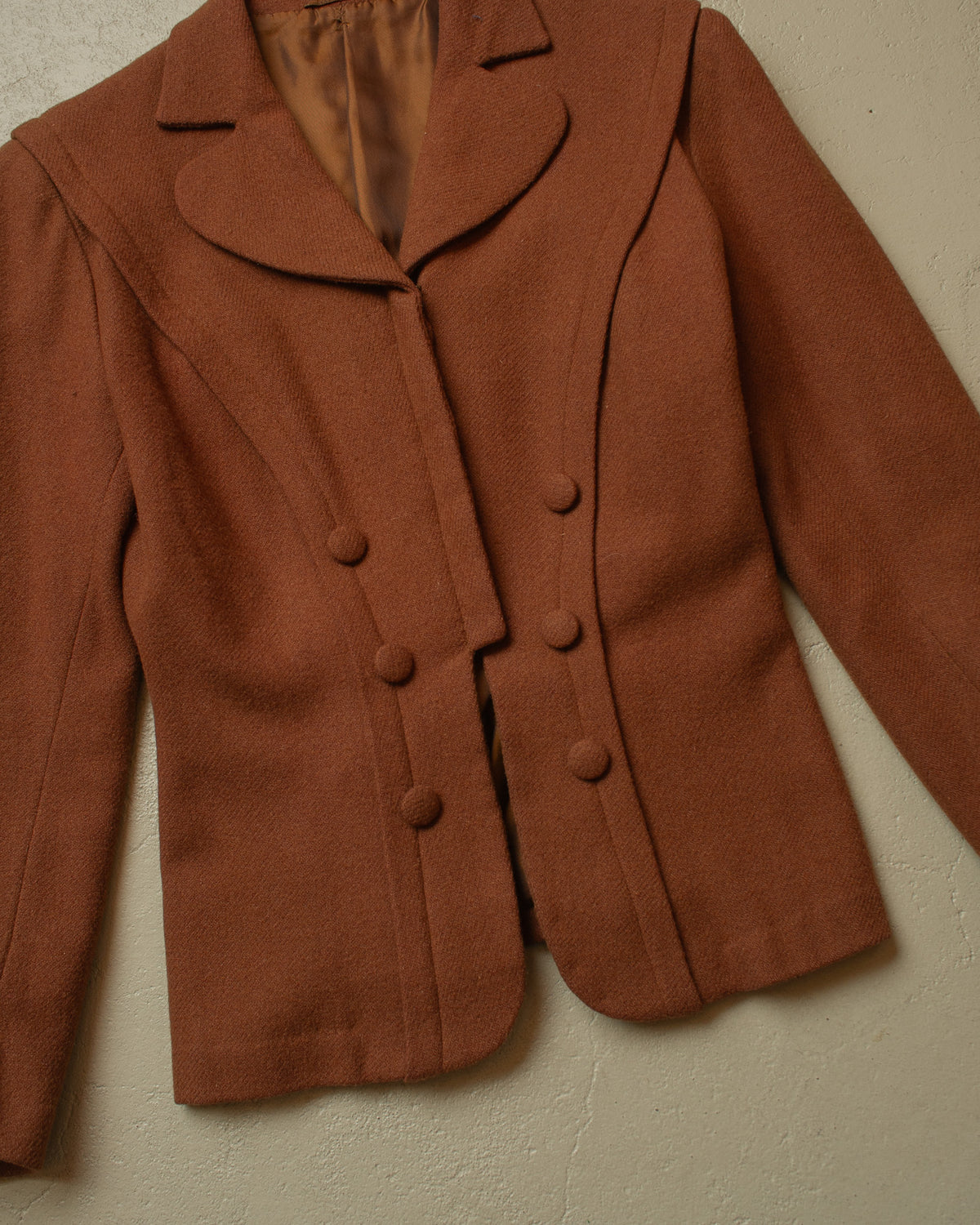 1940s German Wool Sports Jacket brown - S