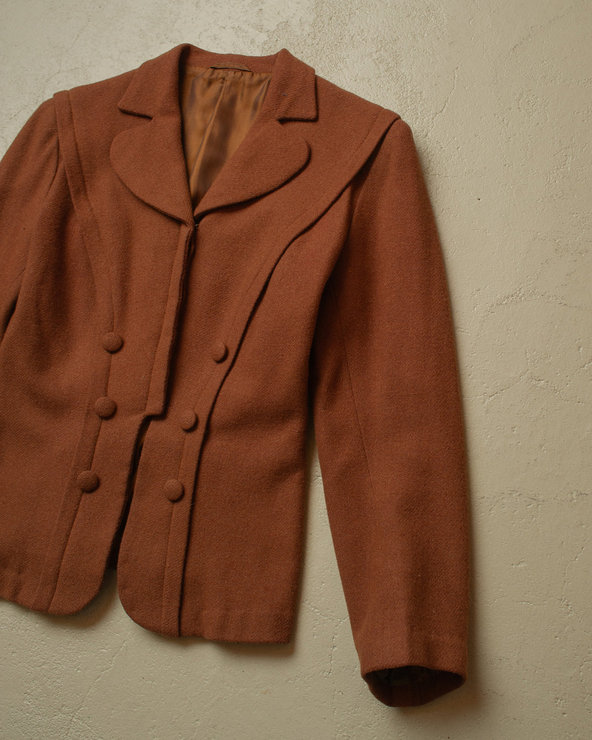 1940s German Wool Sports Jacket brown - S