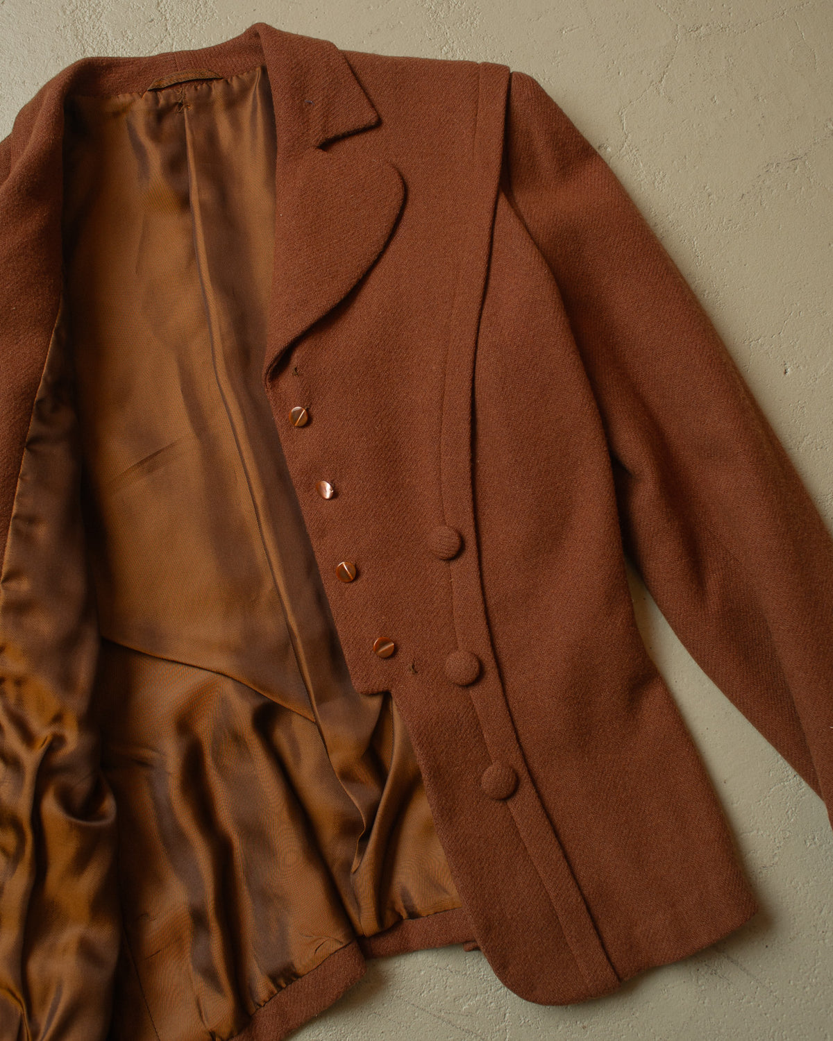 1940s German Wool Sports Jacket brown - S