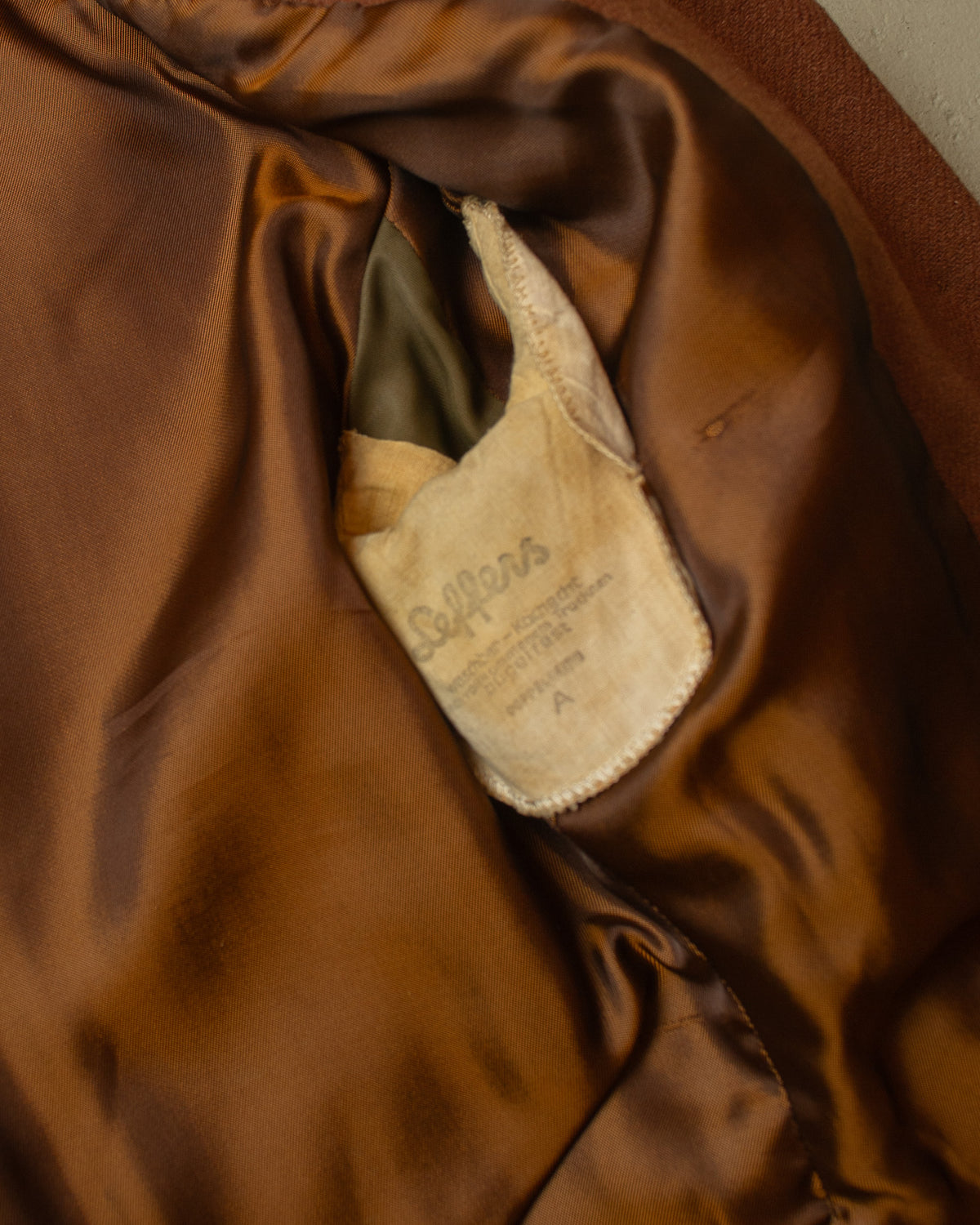 1940s German Wool Sports Jacket brown - S