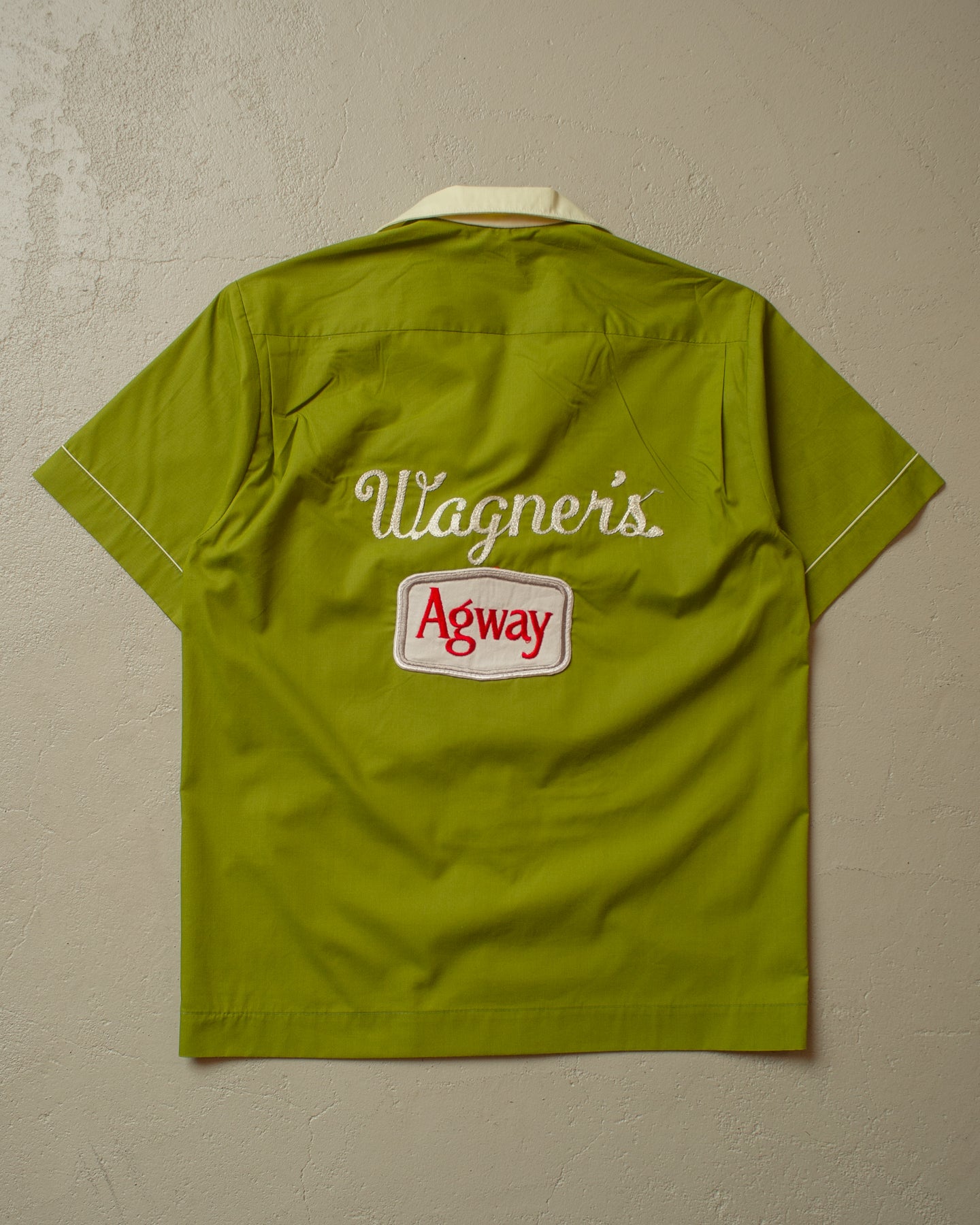 1970s Nat Nast Wagner´s Chainstitch Bowling Shirt green - S